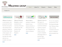 Tablet Screenshot of millenniagroup.net